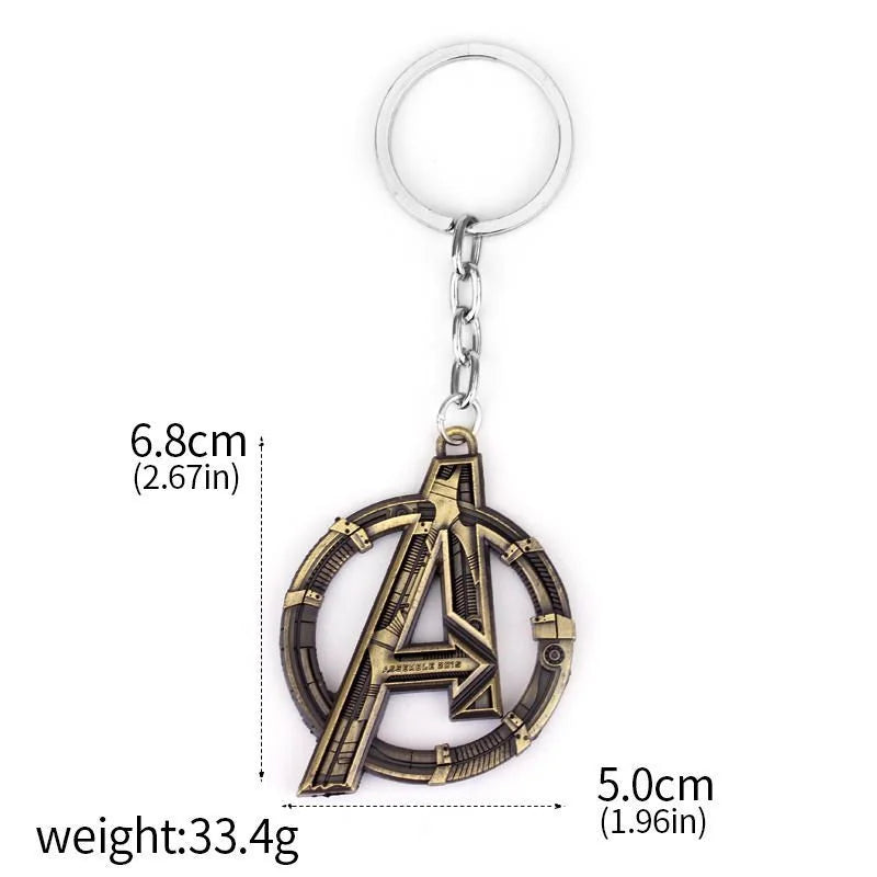 Brelok Avengers, logo A – Złoty metal