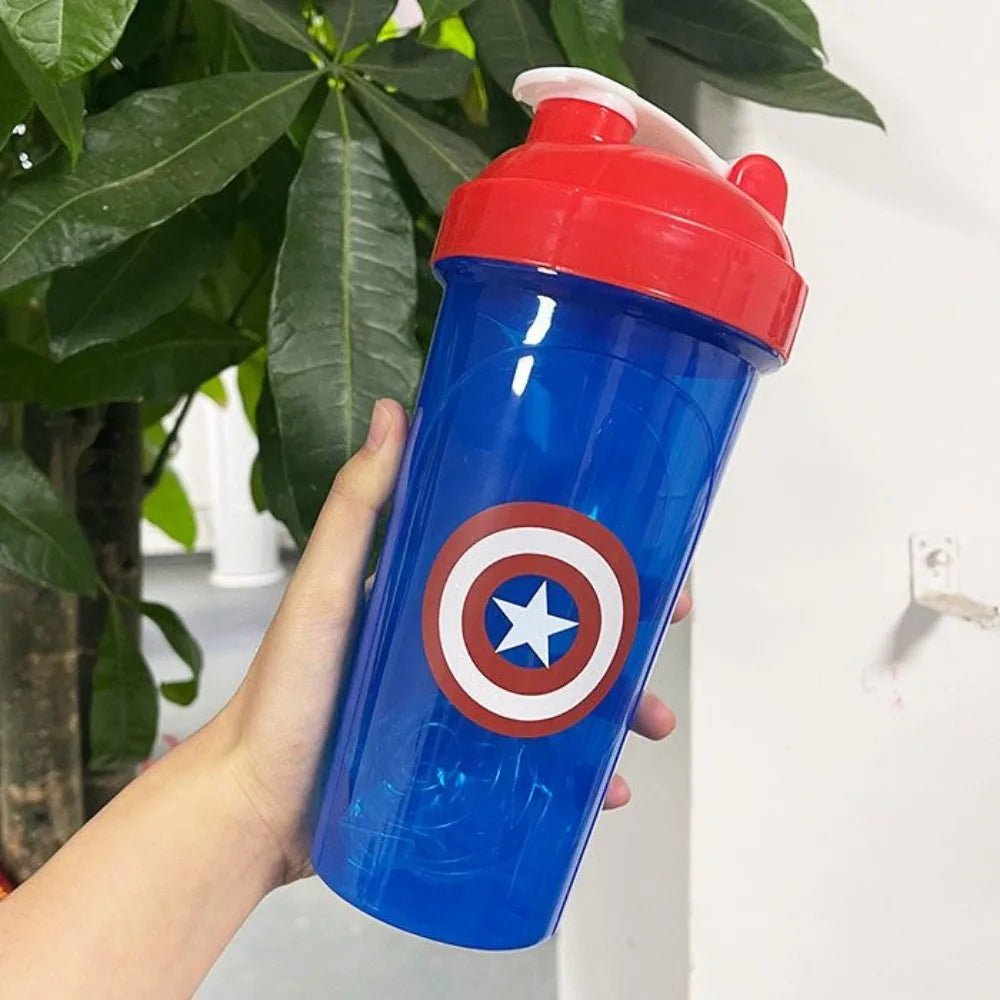 Bidon Avengers Kapitan Ameryka – shaker niebiesko-czerwony 600ml