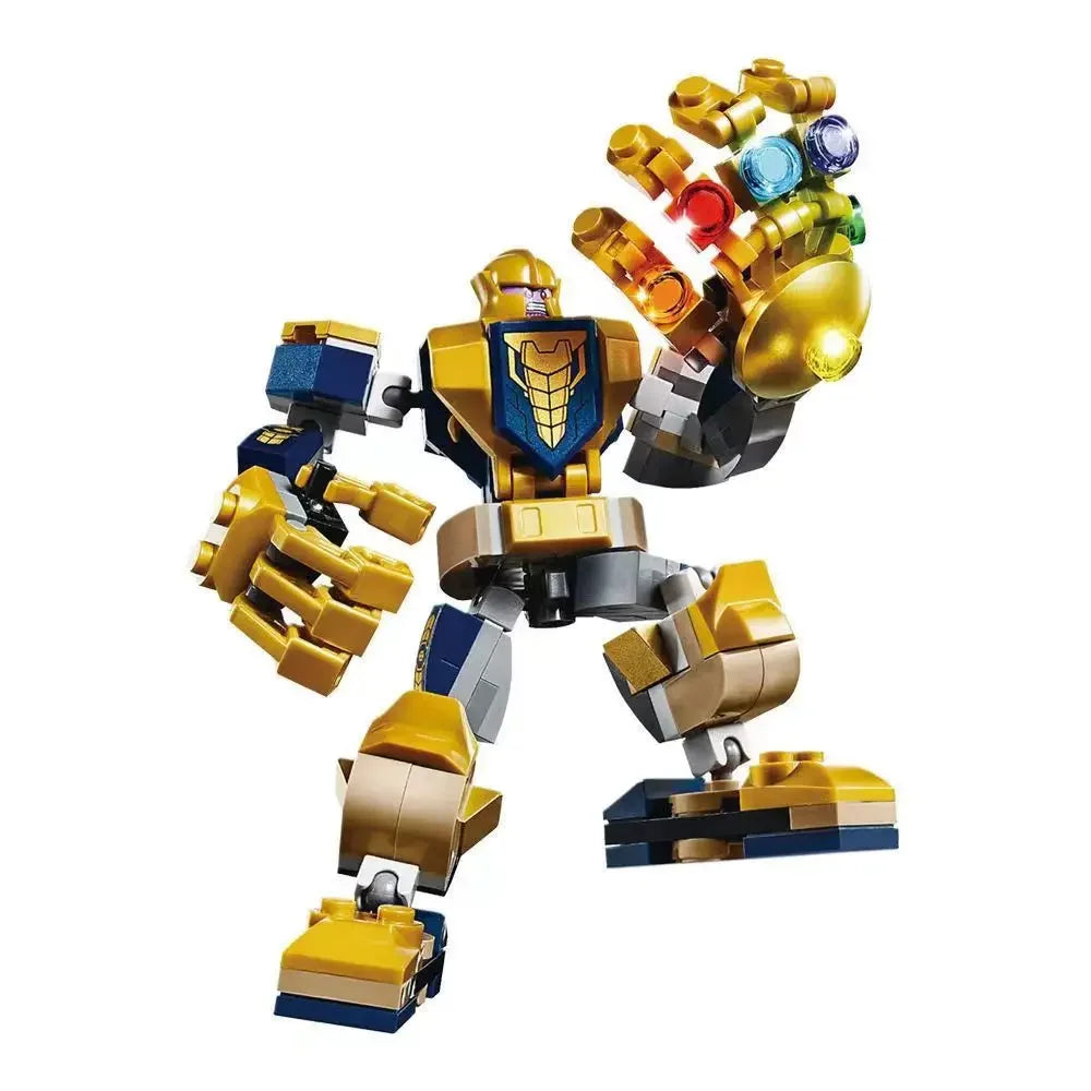 Zestaw klocków konstrukcyjnych Mecha Avengers – Captain America, Hulk, Wolverine, Thanos