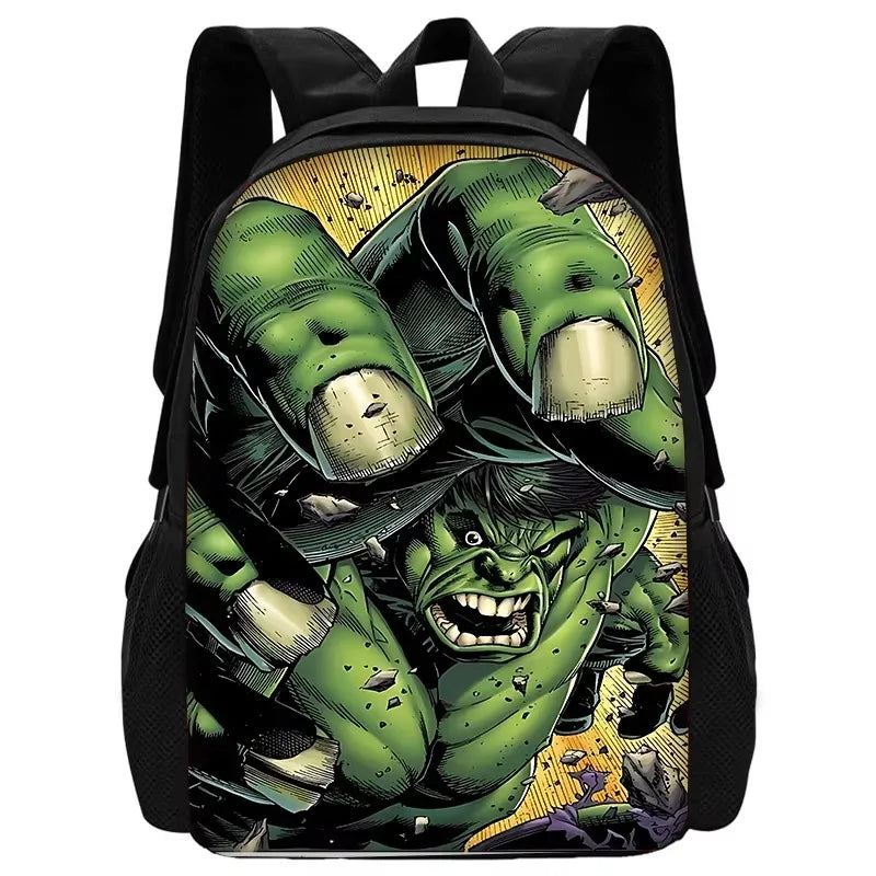 Plecak dziecięcy Hulk – złota eksplozja w stylu komiksowym