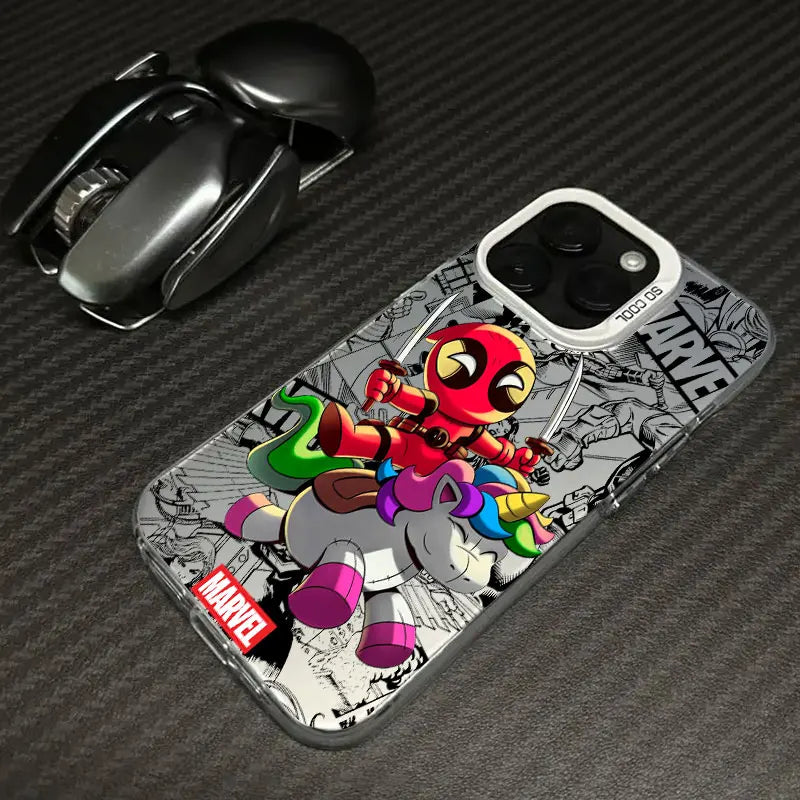 Etui Xiaomi Avengers Deadpool – chibi jednorożec, komiks