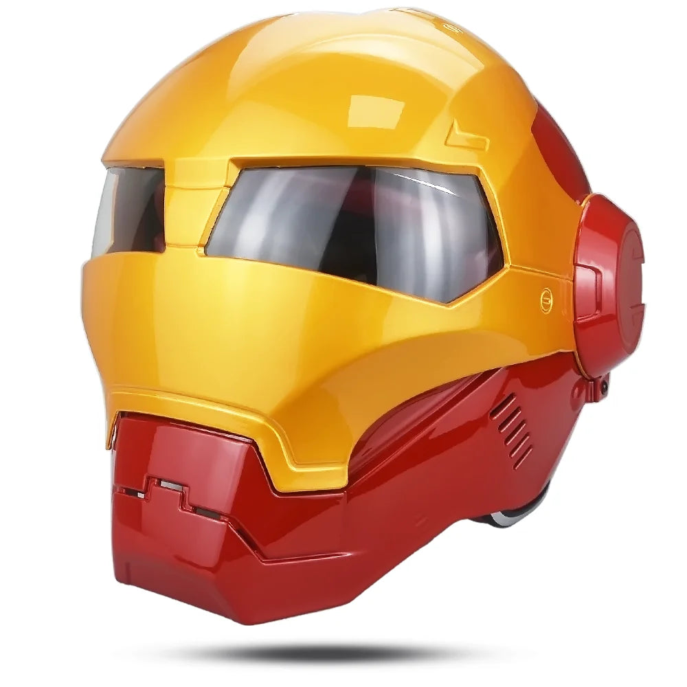 Kask Iron Man Avengers – czerwono-złoty cosplay