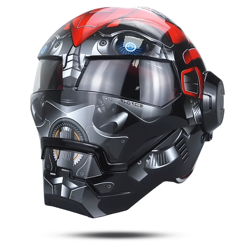Kask Iron Man Avengers – czerwony cosplay w stylu pszczoły