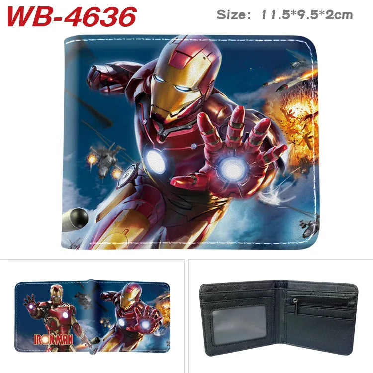Portmonetka Avengers Deadpool – złoto-czerwony wzór diagonalny