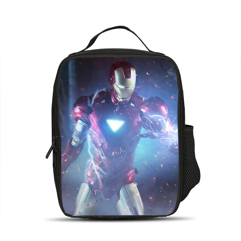 Izolowana torba obiadowa Avengers Iron Man – Trójkątny reaktor z błyskawicami