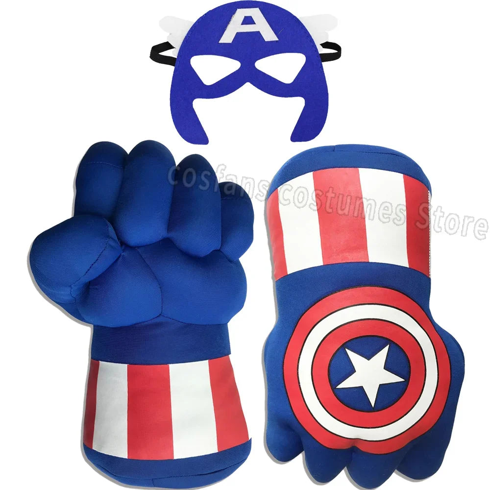 Rękawice bokserskie Avengers, Kapitan Ameryka — widok z przodu, tarcza z gwiazdą