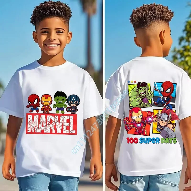 Koszulka dziecięca Marvel – 100 superdni na rozpoczęcie roku szkolnego