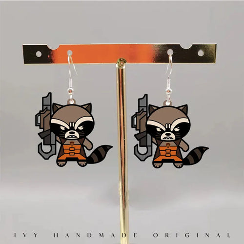 Kolczyki Strażnicy Galaktyki Rocket Raccoon