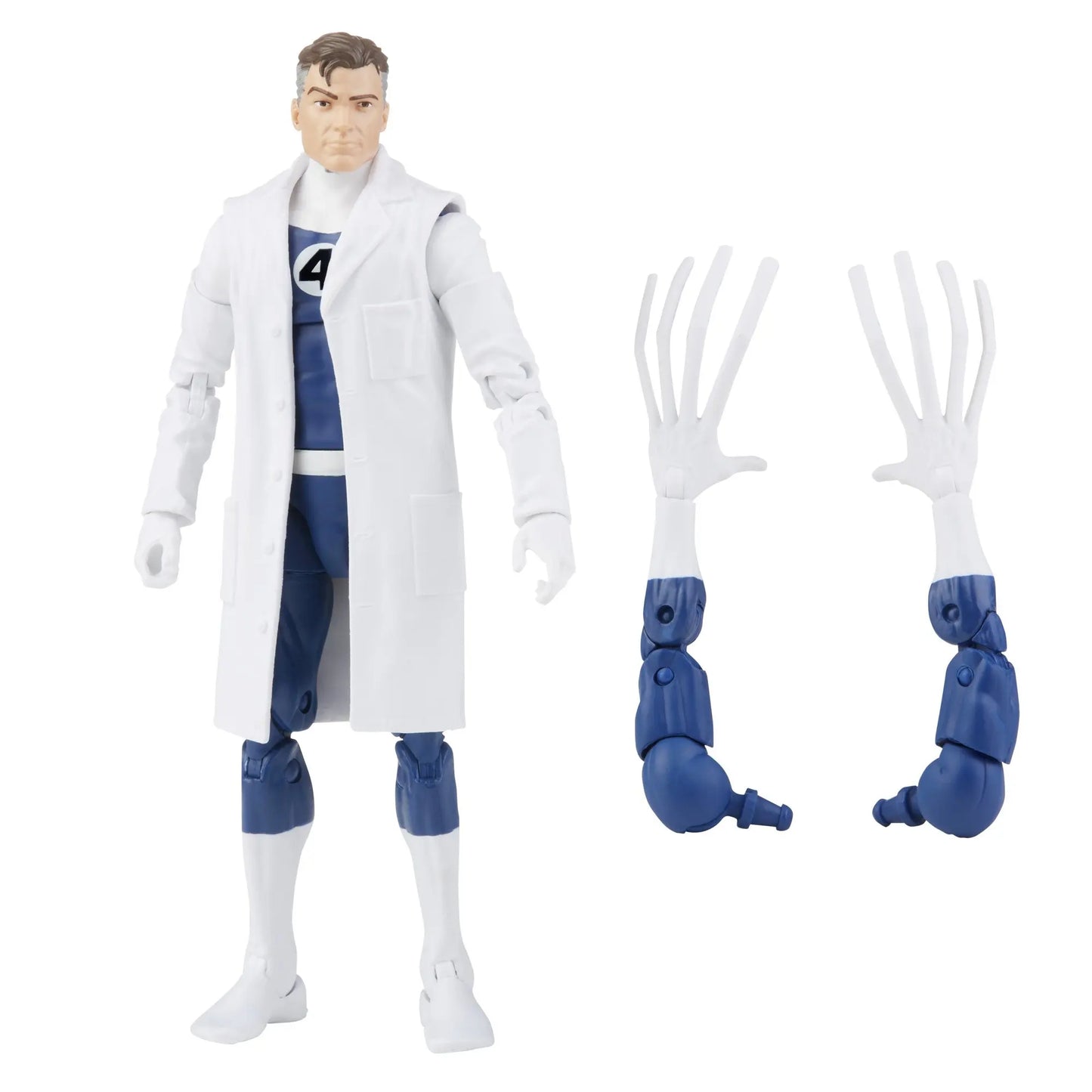 Figurka Marvel Legends Fantastic Four Retro Wave – The Thing, Ludzka Pochodnia, Niewidzialna Kobieta, M. Fantastyczny, Psycho-Man, 6 cali