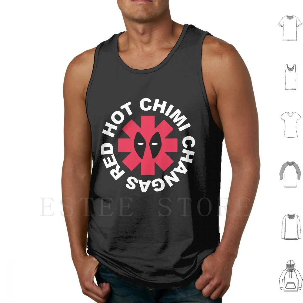 Top Deadpoola z parodią Red Hot Chimi Changas – szary