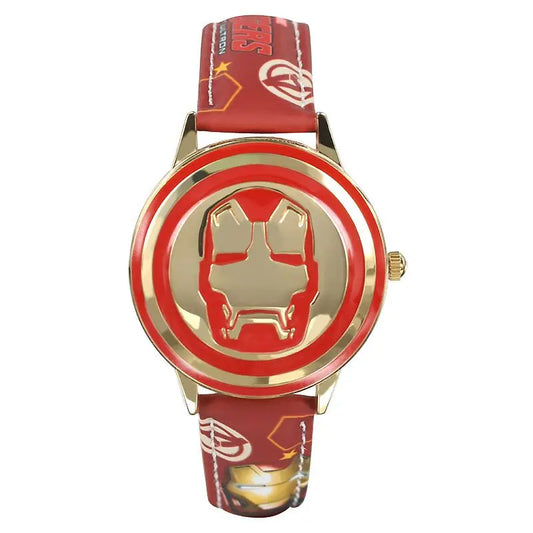 Dziecięcy zegarek Avengers Iron Man Flip – czerwony pasek
