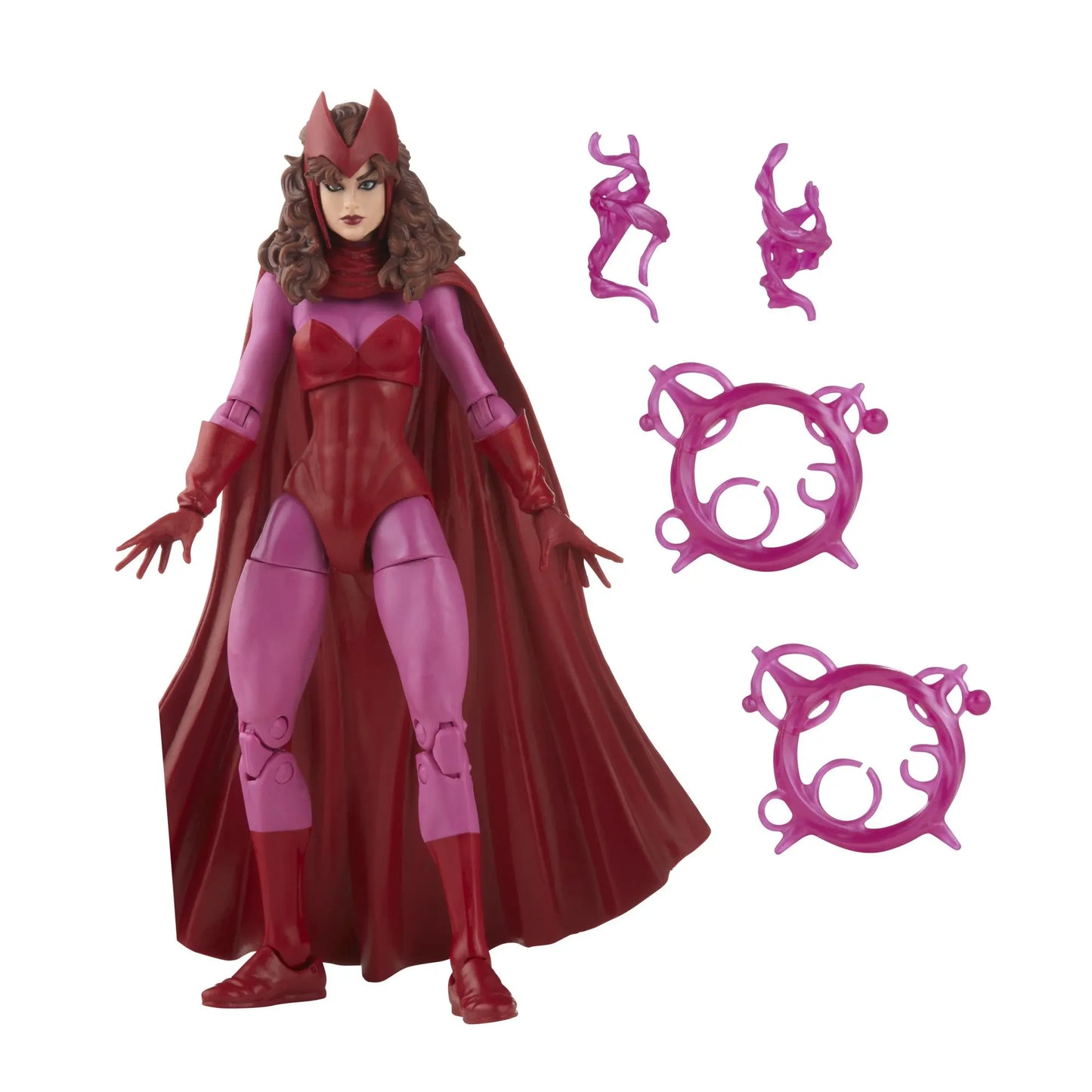 Figurka Marvel Legends Vintage – Scarlet Witch, różowe efekty magii