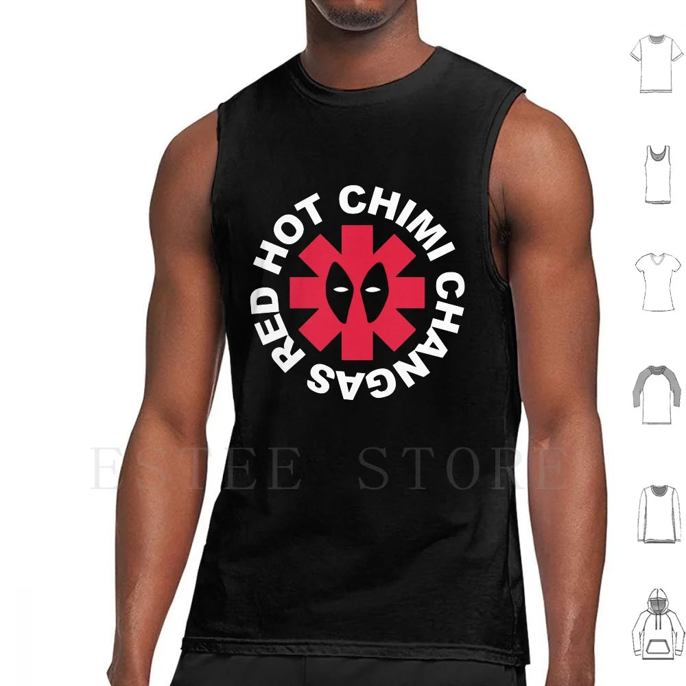 Top Deadpoola z parodią Red Hot Chimi Changas – szary