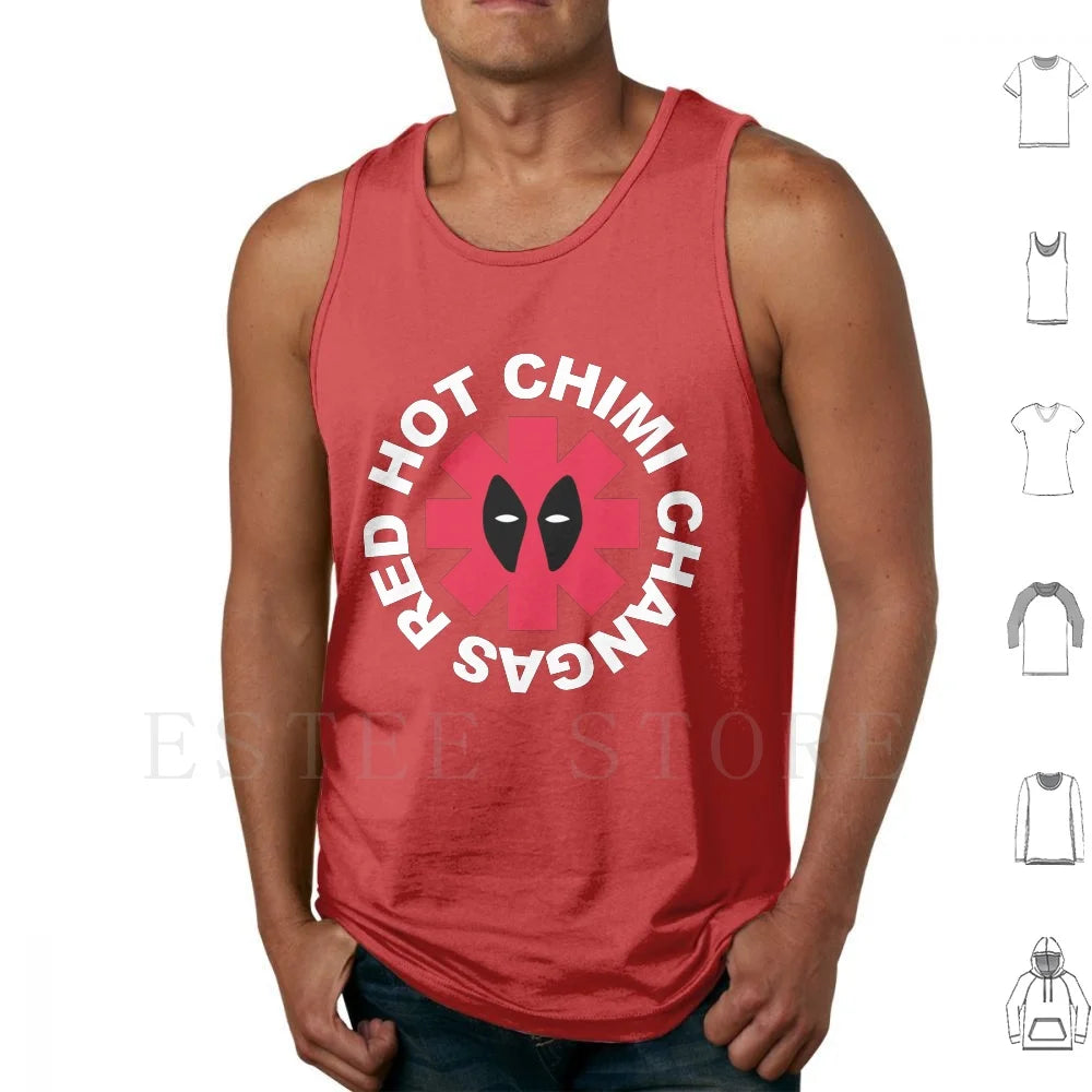 Top Deadpoola z parodią Red Hot Chimi Changas – szary