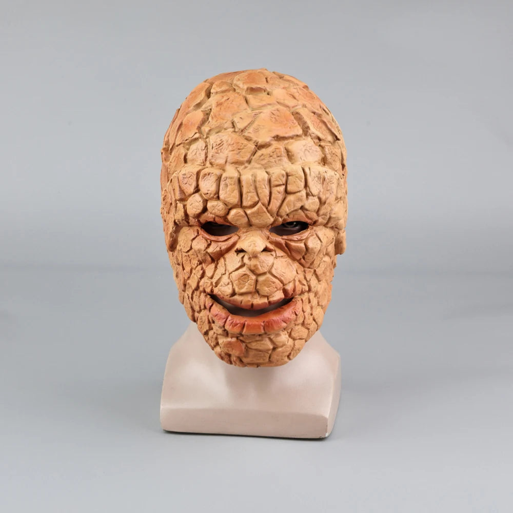 Maska i rękawice The Thing – cosplay Fantastic Four, lateks, dla dorosłych