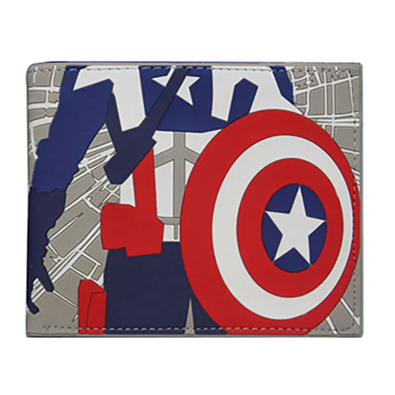 Portfel Avengers Captain America – niebieski komiksowy