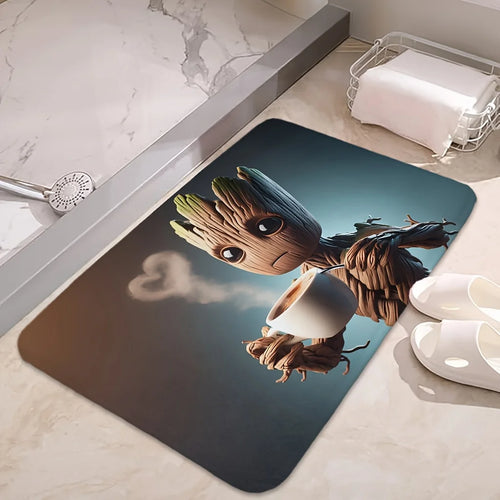 Antypoślizgowa mata łazienkowa Marvel Groot z motywem 3D