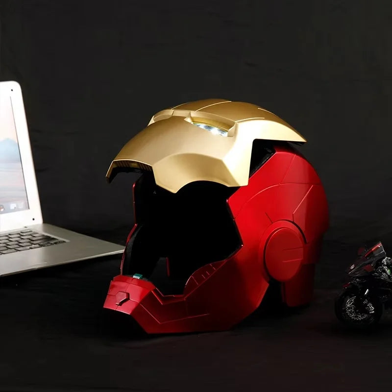 Maska Avengers Iron Man — hełm i rękawice LED do cosplayu, 65 cm
