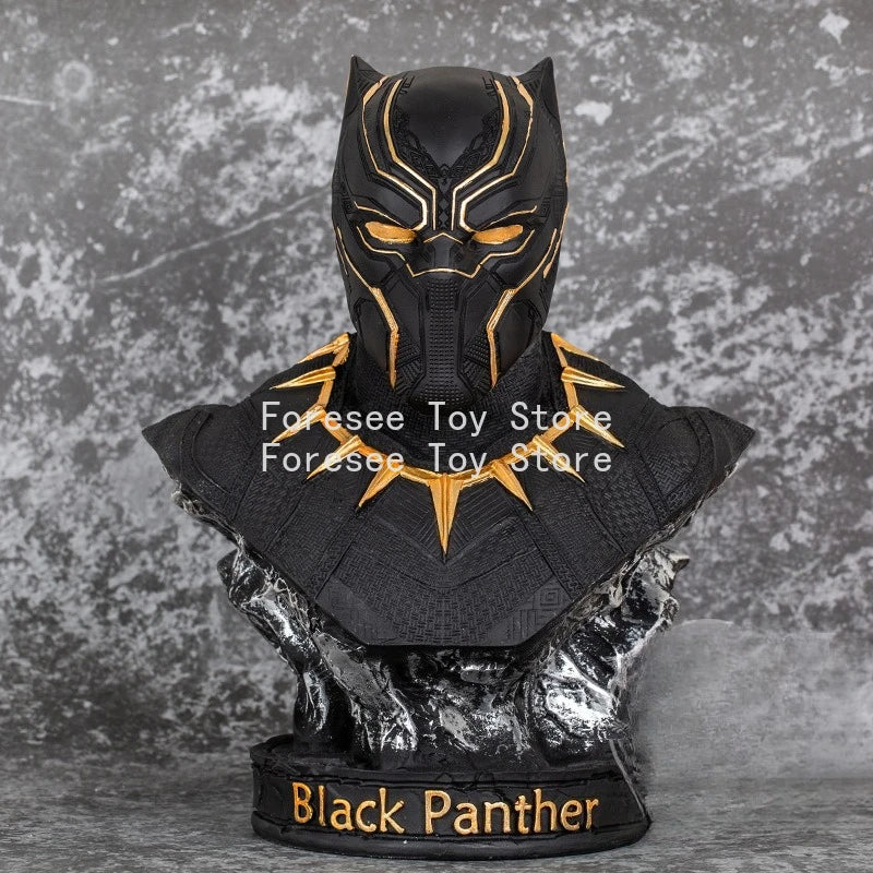 Popiersie Avengers Czarna Pantera – pozłacana rzeźba z żywicy 35cm