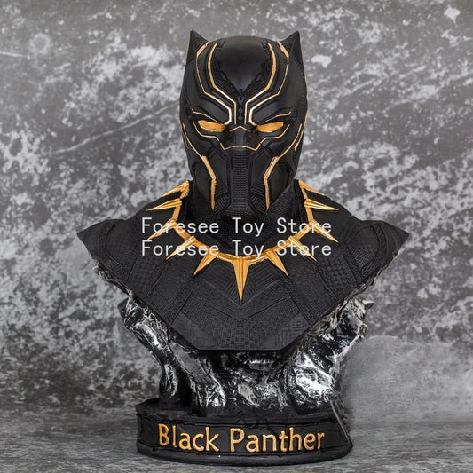 Popiersie Avengers Czarna Pantera – pozłacana rzeźba z żywicy 35cm