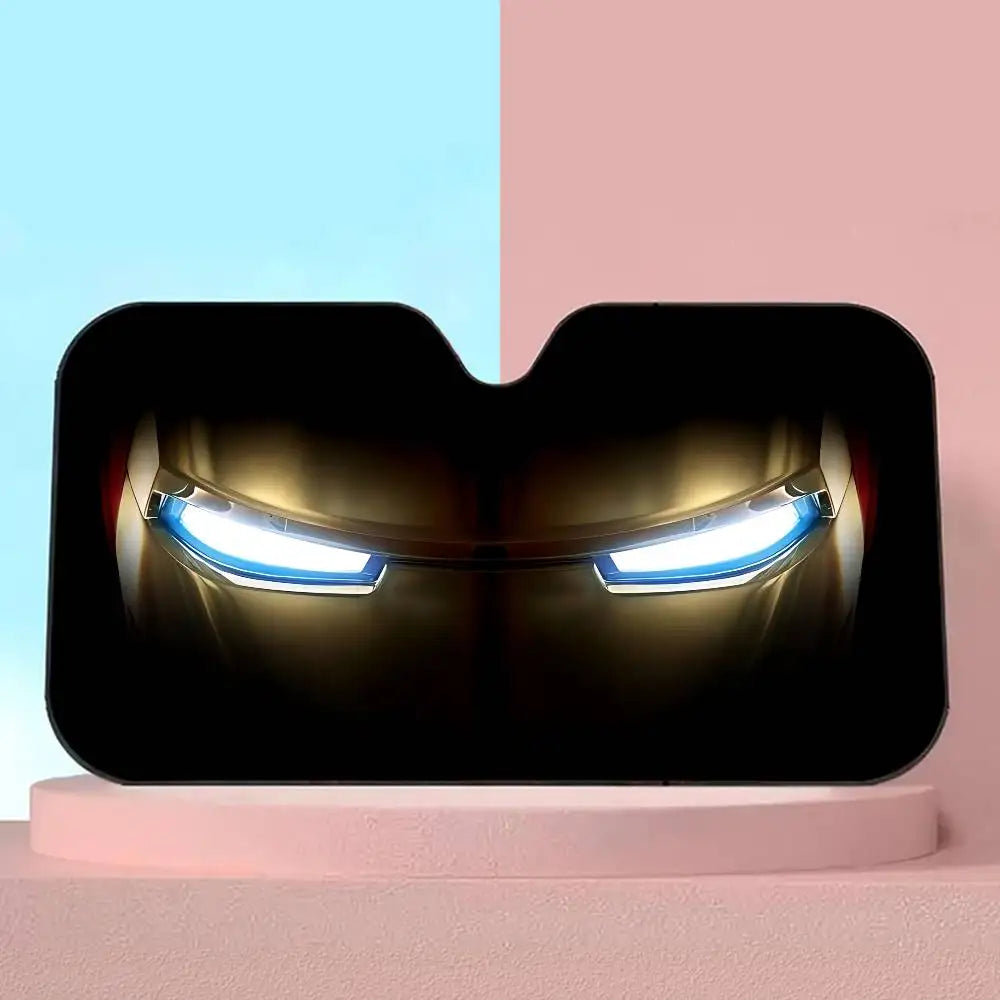 Osłona przeciwsłoneczna do samochodu Iron Man – ochrona szyby przed promieniowaniem UV