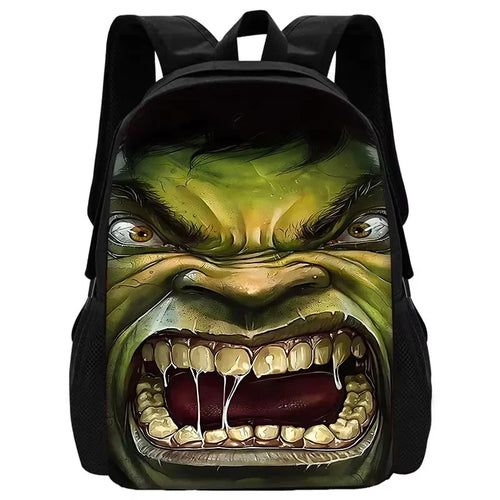 Plecak dziecięcy Hulk – otwarte usta ze szczegółowo przedstawionymi zębami