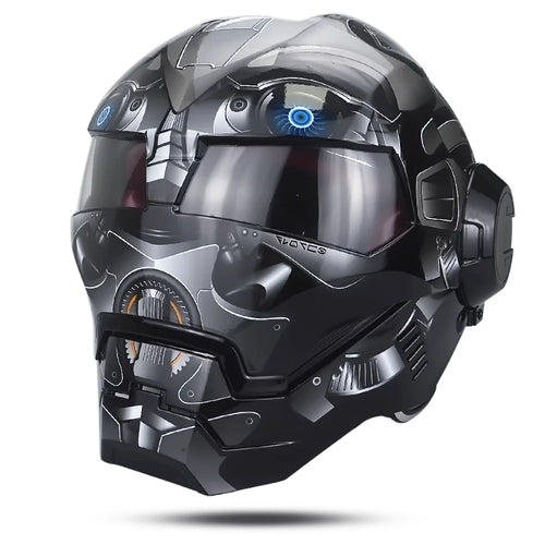 Kask Iron Man Avengers – szary cosplay w stylu pszczoły