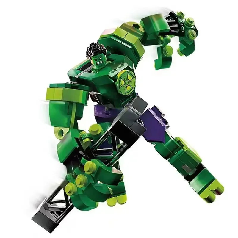 Zestaw klocków konstrukcyjnych Mecha Avengers – Captain America, Hulk, Wolverine, Thanos