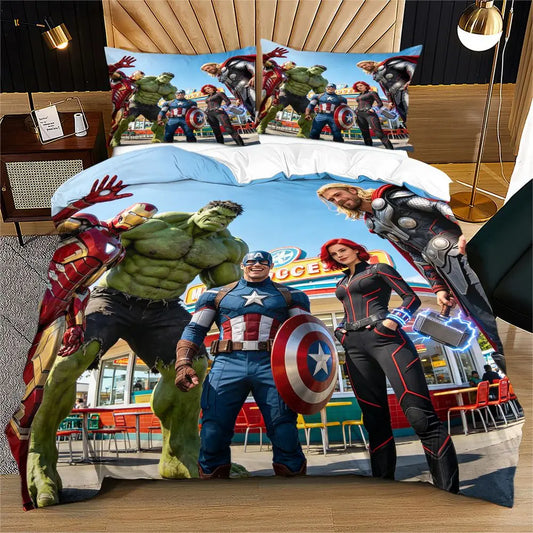 Poszwa na kołdrę Avengers – grupowe zdjęcie, park rozrywki