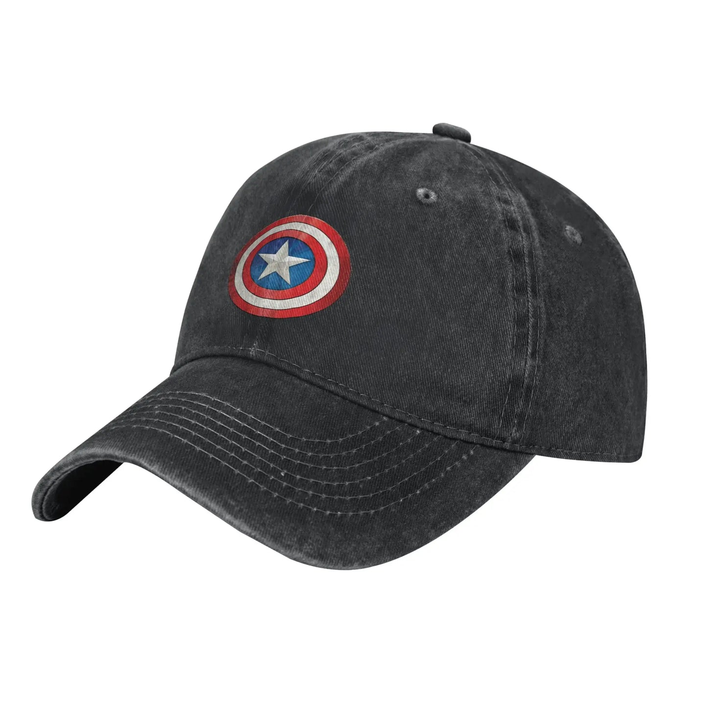 Czapka Avengers Kapitan Ameryka – sprany czarny denim