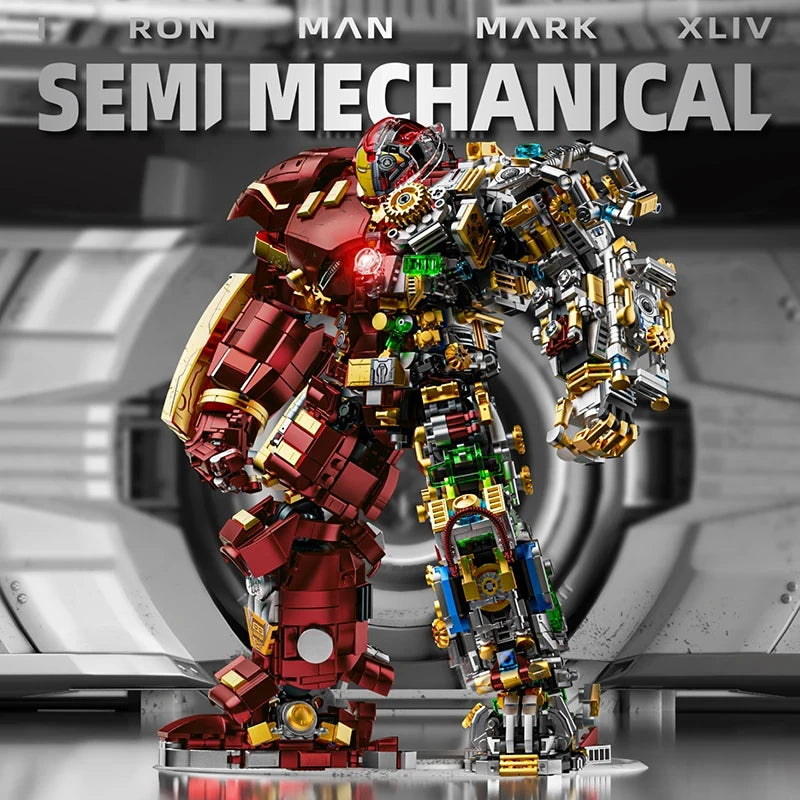Zestaw klocków konstrukcyjnych Iron Hero Mecha – widok wymiarów 29cm
