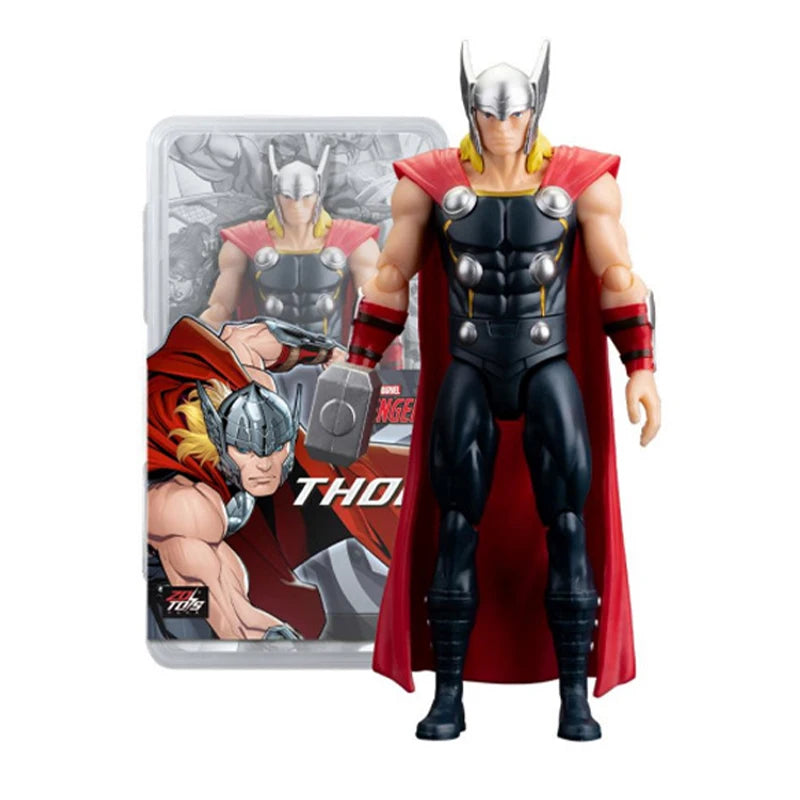 Zestaw Avengers - kolekcja wielu postaci: Iron Man, Thor, Hulk, Spider-Man 18 cm