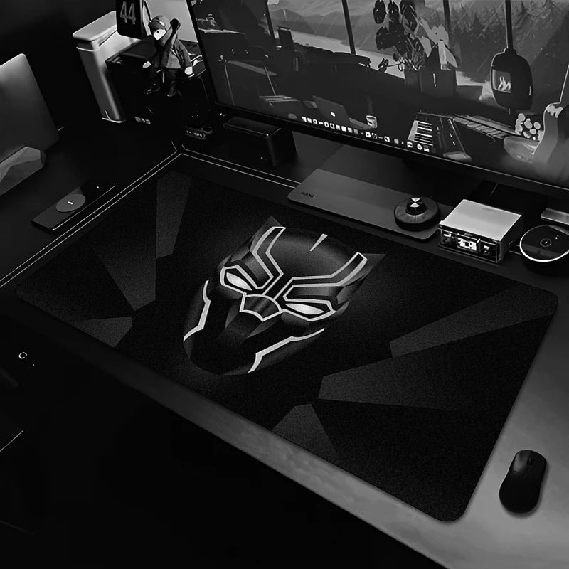 Podkładka pod mysz XXL Gaming Black Panther - Monochromatyczna czarna do biura