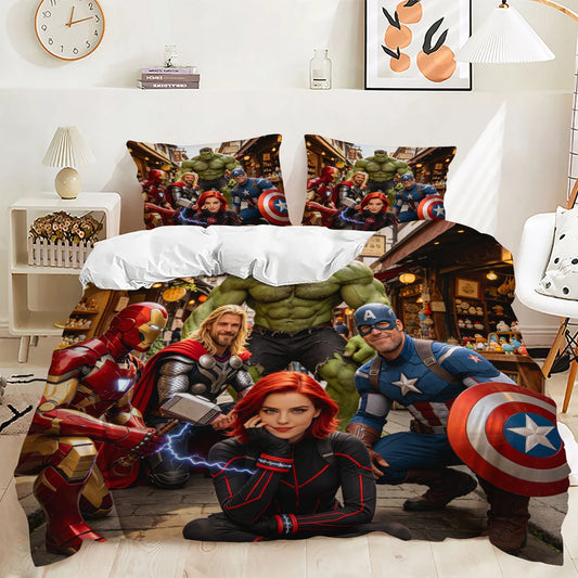 Poszwa na kołdrę Avengers — kolorowy design drużyny