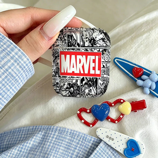 Etui na AirPods Marvel Comics – Czarno-biały motyw komiksowy