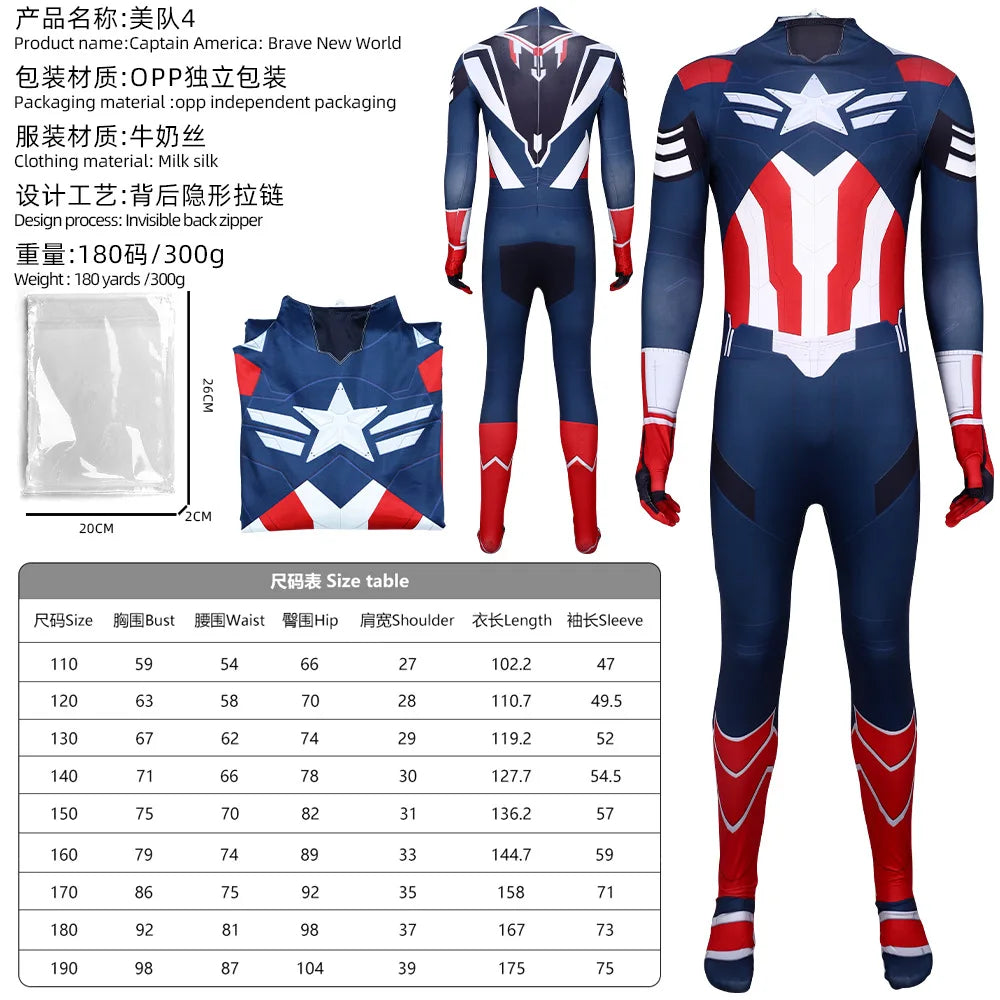 Kombinezon cosplayowy Captain America Sam Wilson – Brave New World