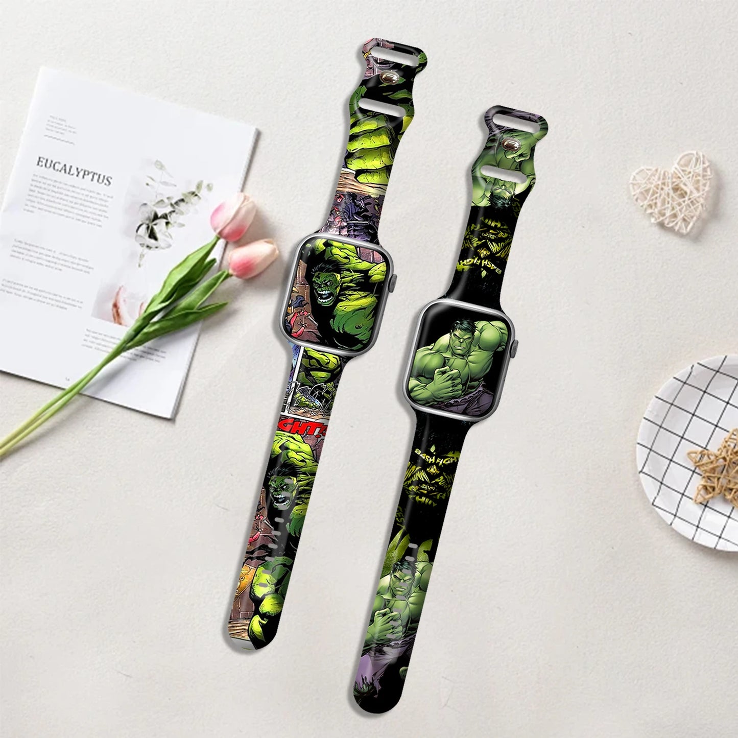 Pasek do Apple Watch Hulk – komiksowa klatka