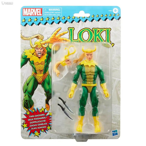 Figurka Hasbro Loki Vintage – klasyczny zielono-złoty kostium, sztylety