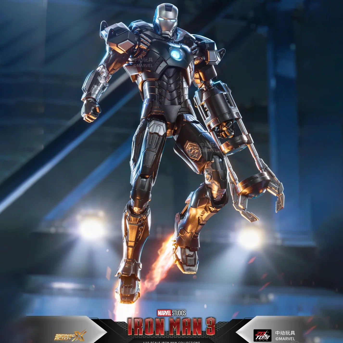 Figurka ZD Toys Iron Man MK39 Starboost – wariant teal