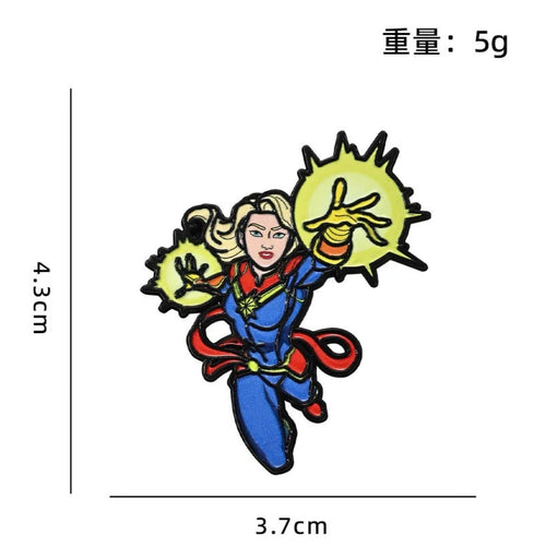 Emaliowana przypinka Avengers – Captain Marvel
