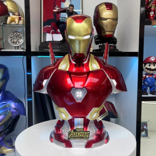 Podświetlane popiersie Avengers Iron Man – Gablota kolekcjonerska Infinity War
