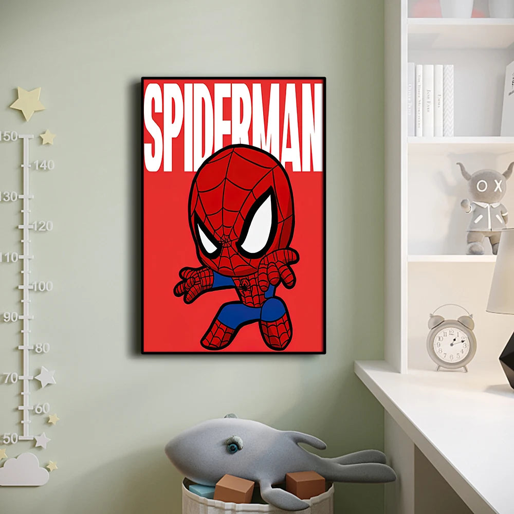 Plakat Avengers Wolverine – styl chibi, żółte tło