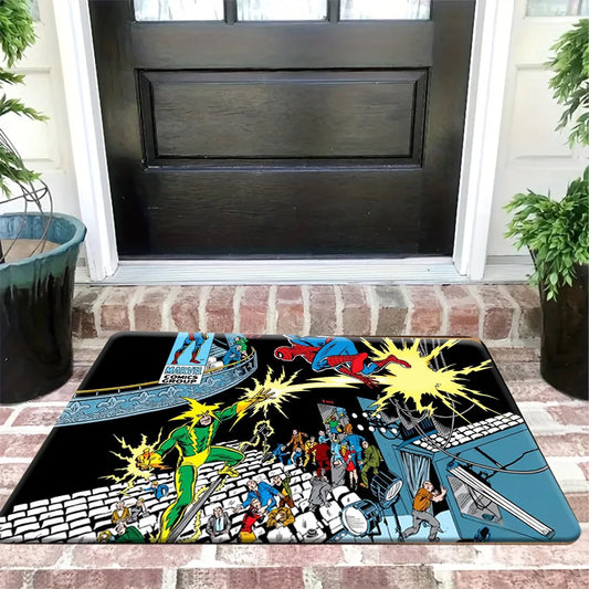 Dywan Marvel Avengers – wielokolorowy komiksowy wzór mozaikowy