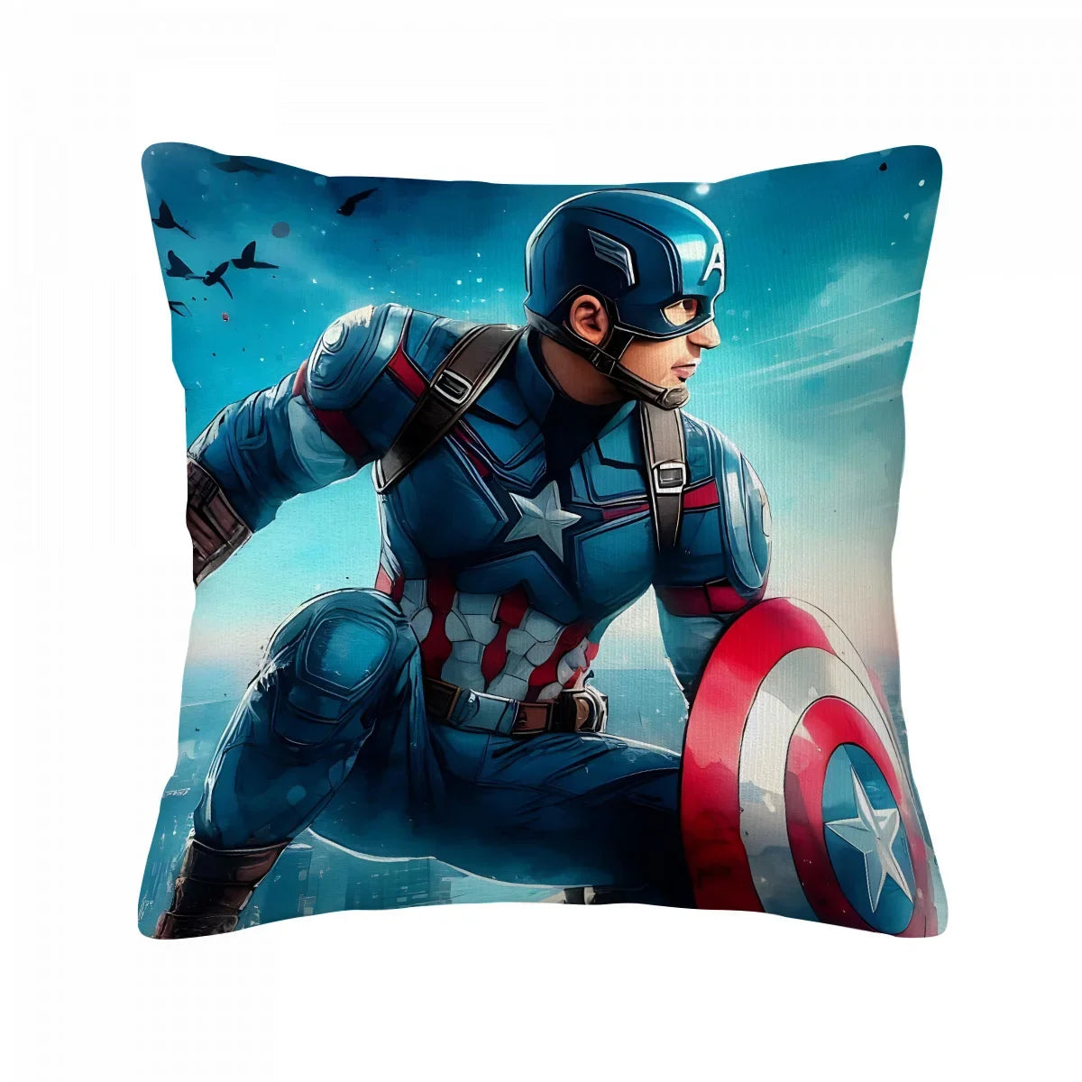 Poszewka na poduszkę Captain America – skok nad miastem