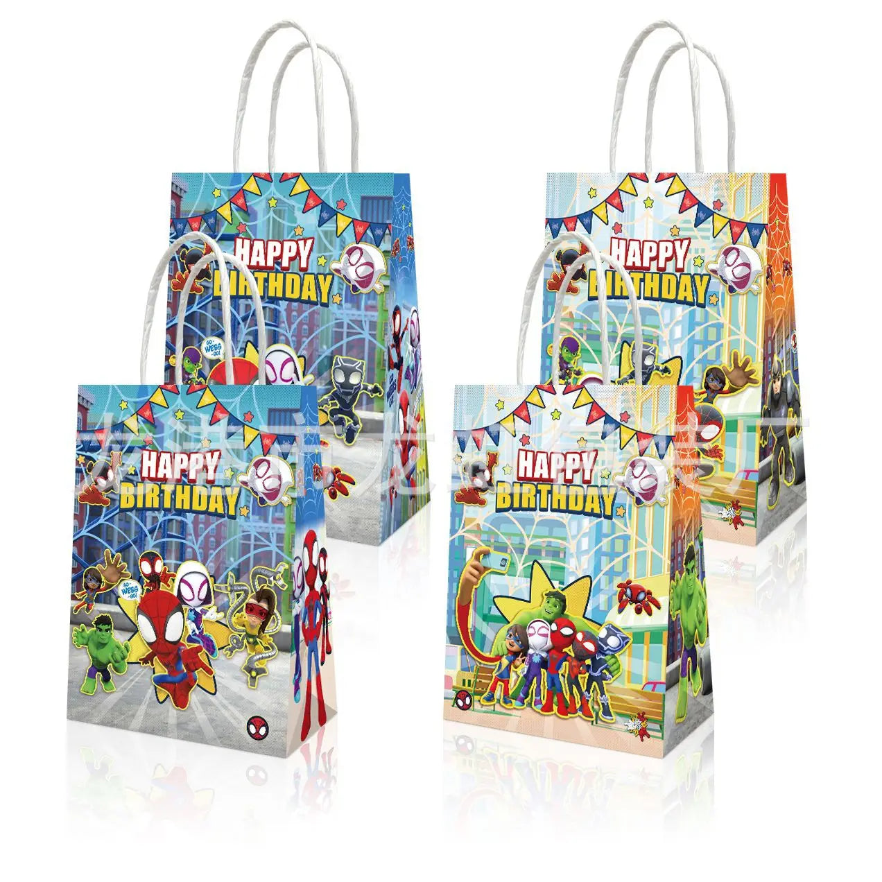 Papierowa torba prezentowa Spider-Man Team - urodzinowa