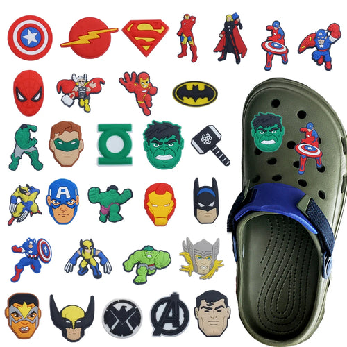 Charmsy Avengers Superbohaterowie – akcesoria do butów, 30 sztuk