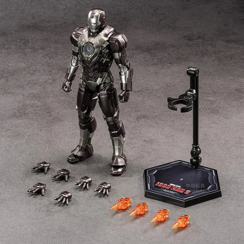 Figurka ZD Toys Iron Man – kompaktowa zbroja w kolorze gunmetal
