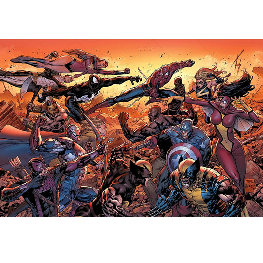 Plakat Avengers Wolverine – komiksowa bitwa
