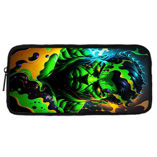 Piórnik Hulk – abstrakcyjna psychodeliczna neonowa grafika V2