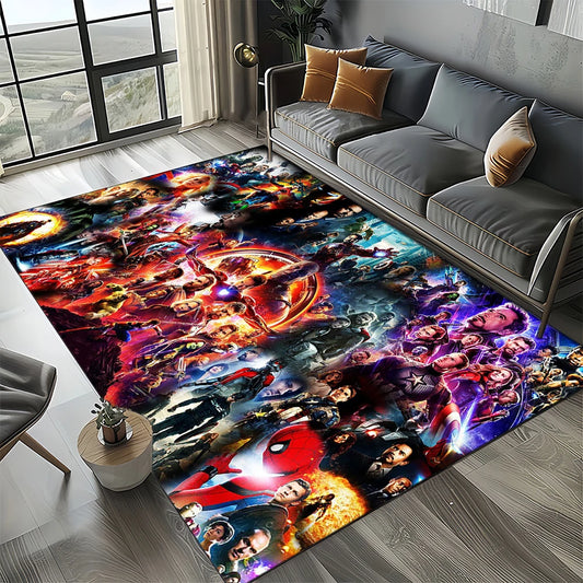 Dywan Avengers 3D – wzór z wielokolorową drużyną
